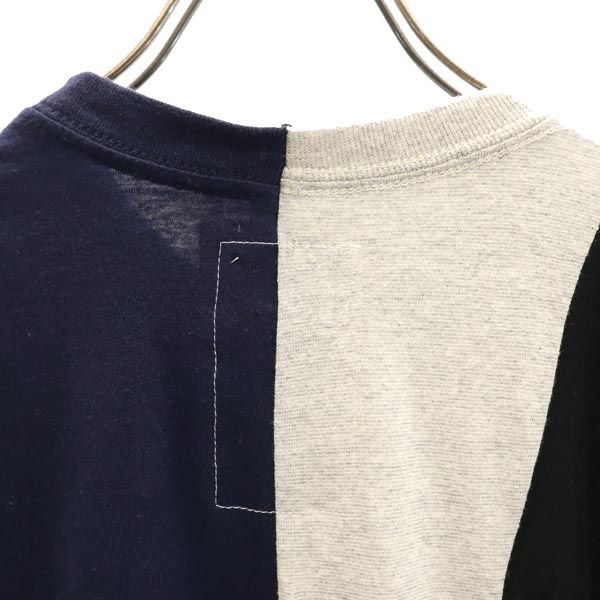 RESCARP 23ss Remake Short sleeve T-shirt Navy blue x red x gray Men's Used