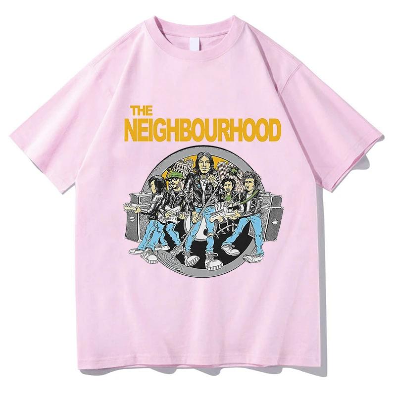 Classic Black White NEIGHBORHOOD Short-sleeved T-shirts Pop Harajuku Women T Shirt Signature Slogan Top NBHD T Shirts Streetwear