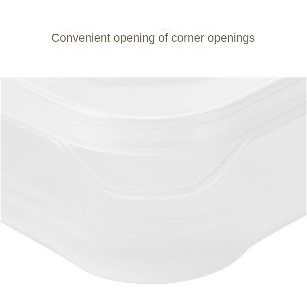 350 мл холодильник, коробка для хранения свежих продуктов, квадратная прозрачная коробка из полипропилена, герметичная коробка для овощей и мяса, органайзер для холодильника