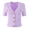 2025 Women's Summer Fashion Short Sleeve Knitted Cardigan