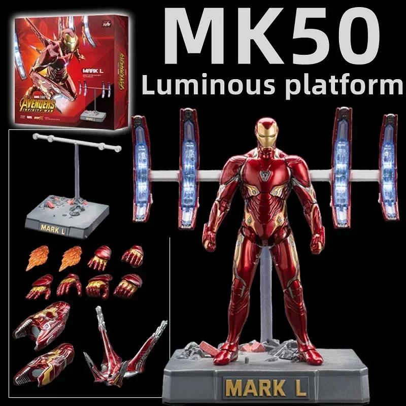 Новейший светодиодный FondJoy Железный Человек MK3 MK6 MK50 MK43 DIY Игрушки Фигурка Коллекция Тони Старка Аниме Модель Подарок для Детей