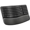 Эргономичная клавиатура - LOGITECH - Wave Keys - Графитовый - Испанская QWERTY - Беспроводная