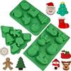 Cute Chocolate and Candy Molds Snowman Shape 3D Xmas Baking Mold DIY Cake Decorating Tool Oven