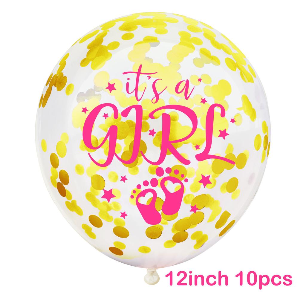 Детский душ с указанием пола, украшения для вечеринки, воздушные шары с блестками для девочек и мальчиков It'SA 