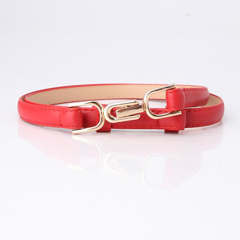 Регулируемый тонкий ремень с пряжкой для женщин - модный аксессуар в корейском стиле для украшения платья