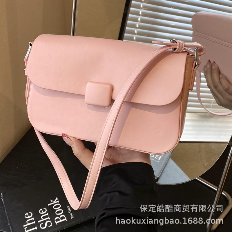 Super fire small bag women's summer versatile 2025 new fashion messenger bag Korean version casual shoulder armpit small square bag