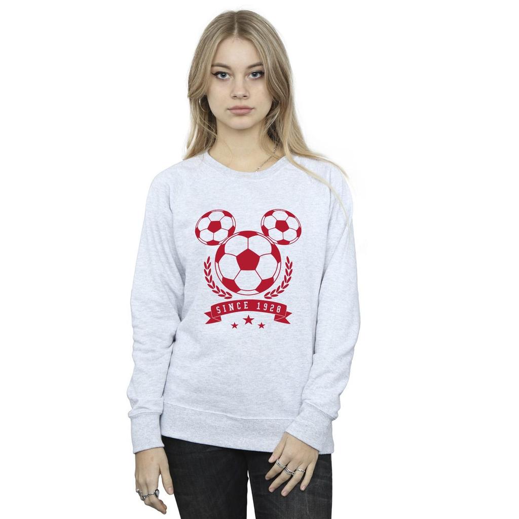 Disney Womens/Ladies Mickey Football Head Sweatshirt