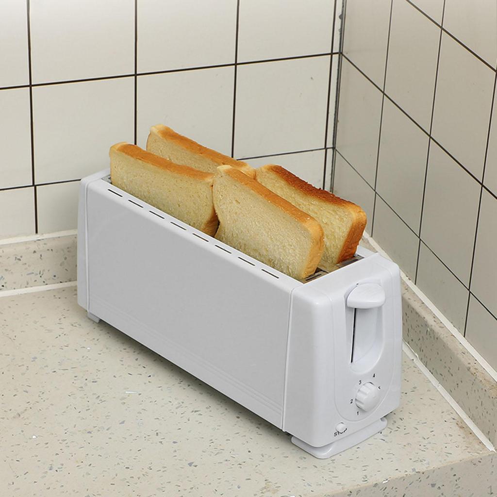 Bread Toaster Baking Maker 4 Slices Space Saving US Plug Versatile Panini Waffle Machine