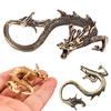 Brass Dragon Statue Tabletop Chinese Dragon Ornament Luck Dragon Figurine for Home