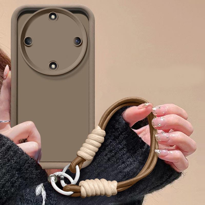 Чехол для Honor X9b Чехол для телефона Honor Magic6 Lite Плетеный шнурок Чехол с покрытием под кожу Защита Противоударный чехол