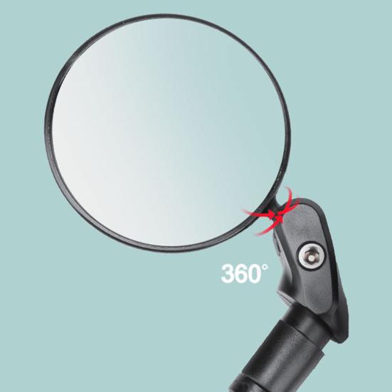 1 пара зеркал заднего вида на руль велосипеда, вращающееся на 360 градусов, складное дорожное зеркало для горного велосипеда, выпуклое стеклянное зеркало, линзы, аксессуары для велосипеда