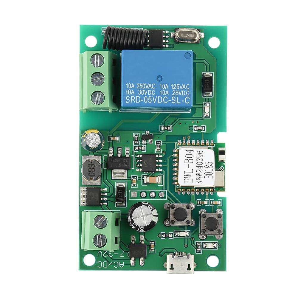 5V/DC7-32V WiFi Smart Switch for eWeLink Control Relay Module USB Be Applied to Access Control Turn on PC Garage Door