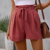 Summer Women's Pants Comfortable Casual High Waist Solid Color Shorts