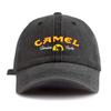 1 шт. Стильная washed бейсболка с принтом CAMEL для взрослых. Минималистичный ретро-стиль. Повседневная. Мягкая. Регулируемая. Кепка папы. Идеально в качестве подарка