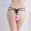 Women's Sexy Bow Open File Panties Thong Open File Free Panties