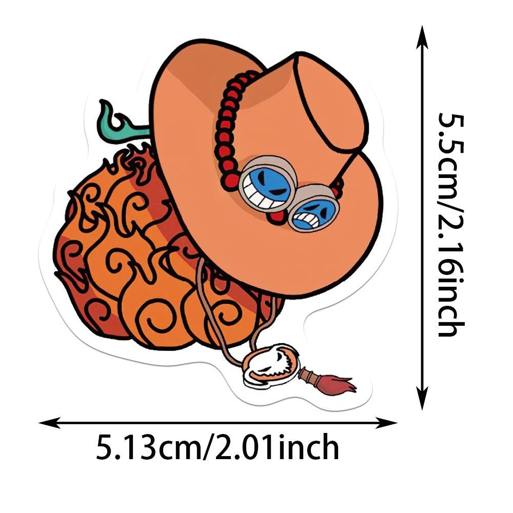 10/50 шт., наклейки с рисунком пирата, короля дьявола, фруктов, наклейки в стиле граффити для DIY, багажа, ноутбука, скейтборда, велосипеда, наклейки