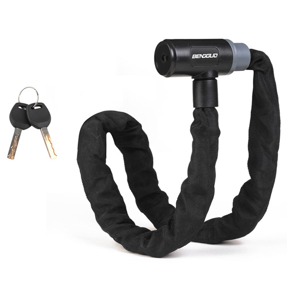 BENGGUO Anti Theft Bike Chain Lock for Bicycle/Motorcycle/Electric Scooter Portable Zinc Alloy Core Security Lock