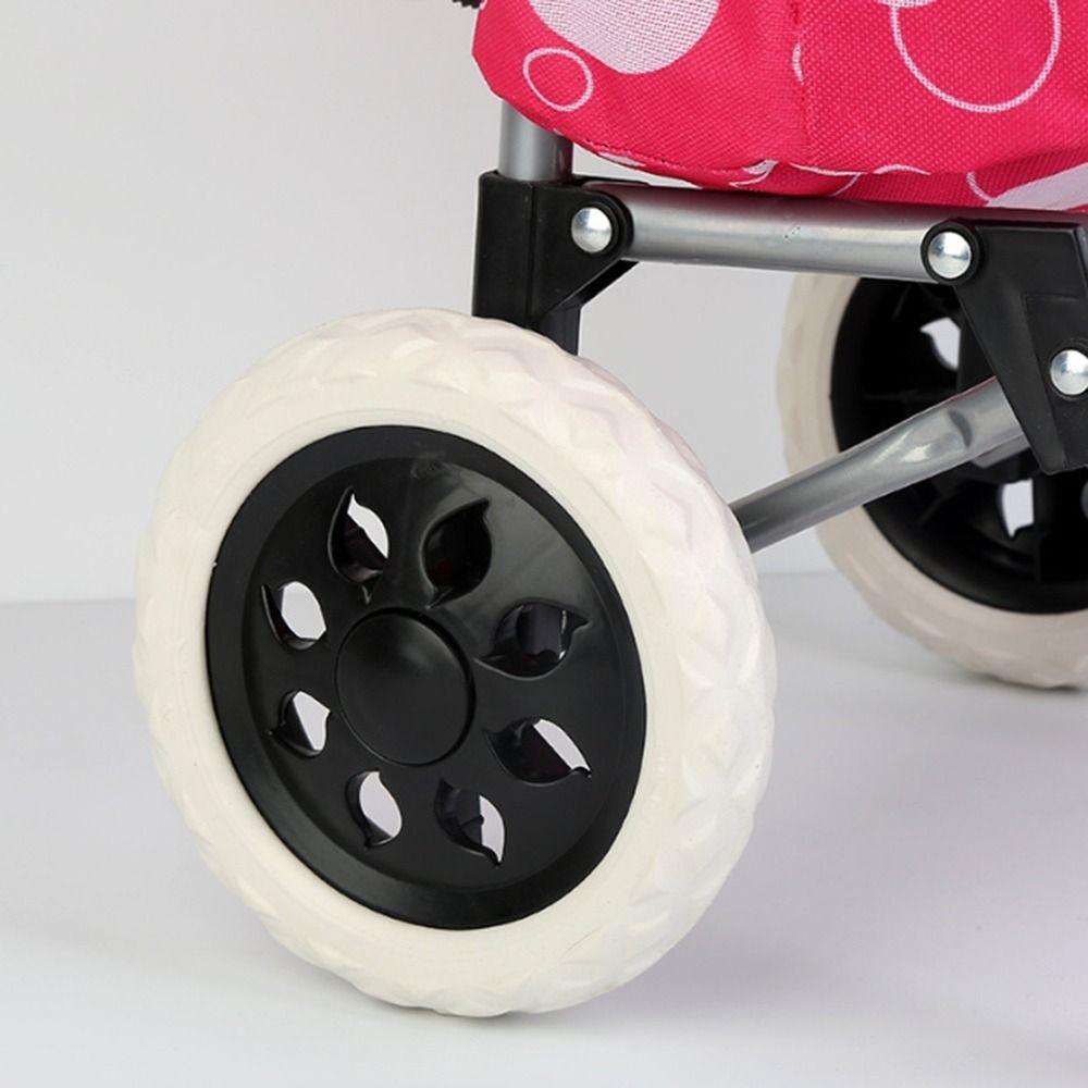 2Pcs Flexible Shopping Cart Wheels 6.3Inch Travelling Trolley Caster Portable Wheelchair Caster