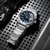 Мужские часы Модные Шикарные из нержавеющей стали Кварцевые Мужские часы с датой и неделей Выбор джентльмена