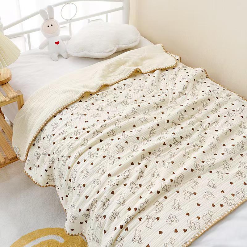 Хлопковое одеяло-марля для новорожденных на все четыре сезона: Детское полотенце, Одеяло для кондиционера, Покрывало для сна