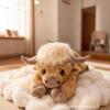Новейшая Плюшевая Корова Хайлендская с Длинной Шерстью Шотландский Бык Хайлендский Игрушка Мягкая Игрушка Для Нежной Игры Разработана Для Всех Возрастов Идеальный Подарок