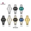 Naviforce Оригинальные простые кварцевые часы для мужчин, календарь, ремешок из нержавеющей стали, водонепроницаемость 3 АТМ, люминесцентные стрелки, деловые повседневные мужские часы NF9254