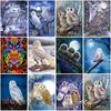 DIY Eagle 5D Diamond Painting Full Round Rhinestone Animal Diamond Embroidery Cross Stitch Kits Wall Art Home Decor