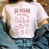 Vegan T Shirt Top Tees Women Grunge Casual T-shirt Top Tees Harajuku Graphic Tees