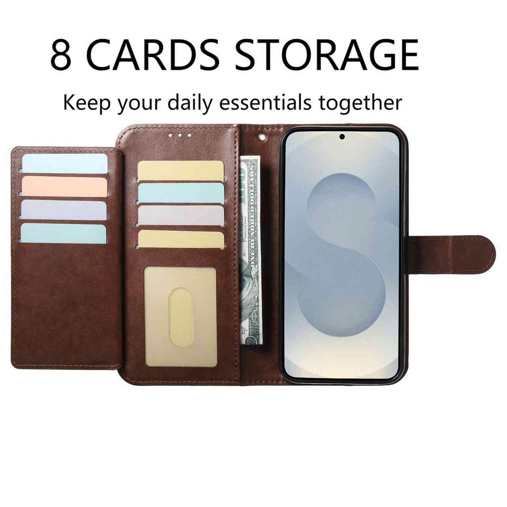 Для Nokia C12 C2 C210 C22 C310 C32 G310 XR21... Чехол-кошелек из овечьей кожи, многоразовые отделения для карт и подставка, противоударный защитный чехол (10 цветов)