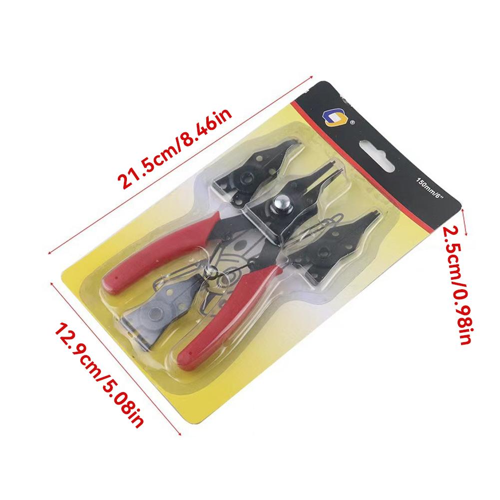 4 в 1 многофункциональный многофункциональный обжимной съемный набор плоскогубцев для стопорных колец плоскогубцы для стопорных колец набор ручных инструментов