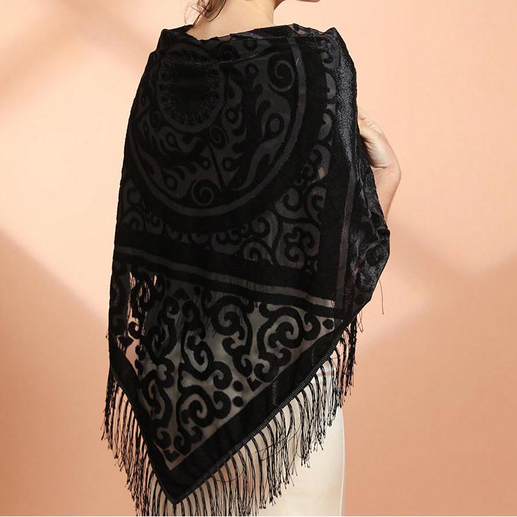 Women's Velvet Shawl and Wrap for Outwear Evening Party Prom Dress Accessories Scarf Large Square Shawl and Wraps