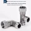 Precision Cast Stainless Steel Union Tee - Male to Dual Female Threaded Elbow Pipe Fitting