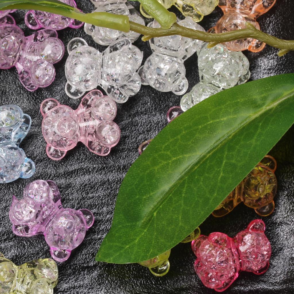 Подвески Ювелирные изделия Изготовление акрила DIY Материал Браслет Ожерелье Аксессуары 35 шт./компл. Имитация Стеклянных Взрывов Мультяшный Медведь Бусины Россыпью