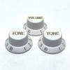 2Pcs Plastic St Guitar Knobs 2T1V Volume Tone Control Knobs Top Hat Caps Buttons Electric Guitar Parts