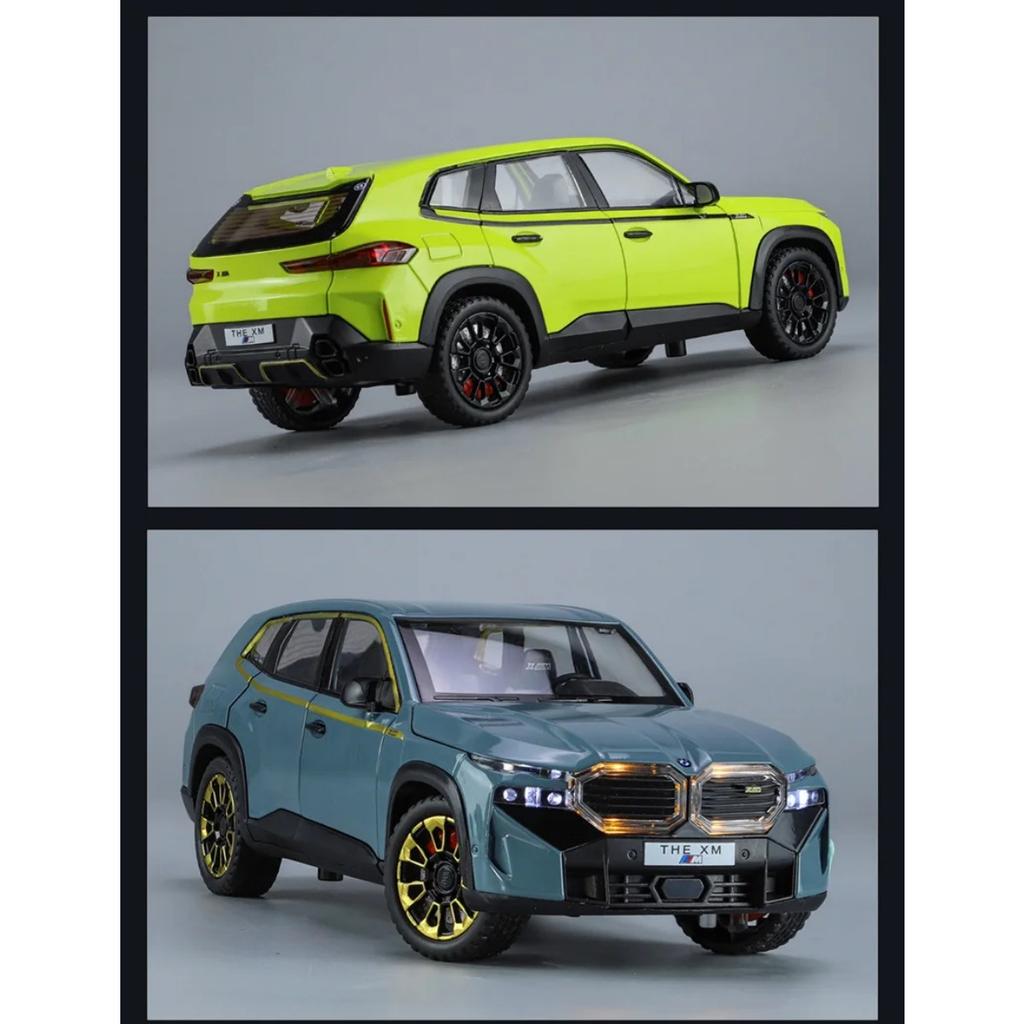 1/24 BMW The XM SUV Модель спортивного автомобиля из сплава Литой металлический игрушечный автомобиль Модель транспортного средства Симуляция Звук и свет Коллекция Детский подарок