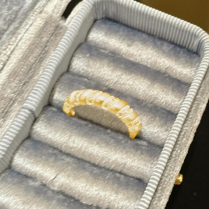 Элегантные Простые Женские Кольца Регулируемое Кольцо Мода Легкая Роскошь Чувство Высокого Класса Кольцо на Указательный Палец Индивидуальность Нишевый Дизайн Чувство Ручной Ювелирии