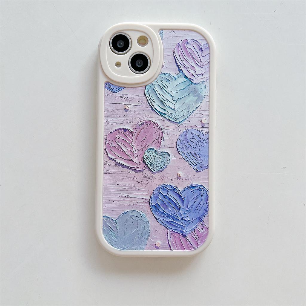 Картина маслом, красочный узор с улыбкой, мягкий корпус из ТПУ, модный чехол для телефона для iPhone, Samsung Vivo, Xiaomi Oppo Infinix