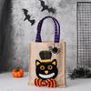 Halloween Gift Non-woven Handbag Cartoon Pumpkin Witch Black Cat Candy Bag Ghost Festival Supplies Happy Halloween Day Decor