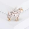 Ретро Мода Имитация Жемчуга Овечки Броши для Женщин Унисекс Милая Животная Булавка 2 Доступных Цвета Банкет Вечеринка Ювелирные Аксессуары Подарки