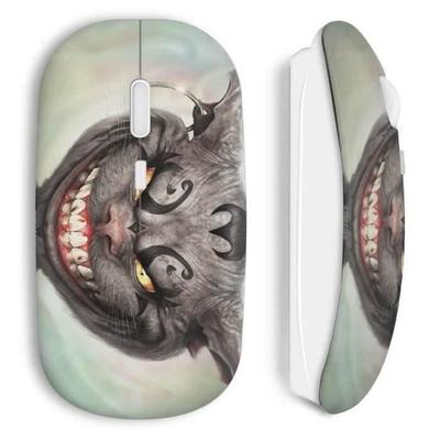 Souris Sans Fil - Alice Au Pays Des Merveilles - Chat - Blanc - USB Wifi - Compatible Mac Et PC