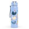 1PC Colorful Bird Silhouette Group 750ml Color Plastic Sports Water Bottle Leakproof Flip Straw Lid Suitable for Sports Office Home Use