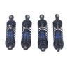 4Pcs RC Car Shock Absorber Aluminum Alloy Stable High Elasticity Front Rear Shock Damper for LC Racing 1 14 1 16 Blue