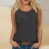 Women Summer Sleeveless Casual Solid Color O-Neck T-Shirt Tops Blouse