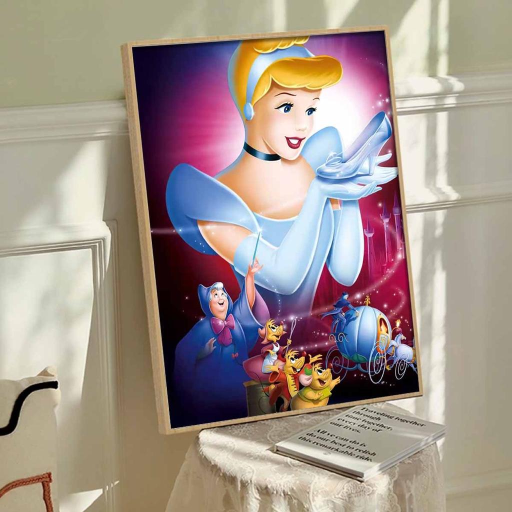 DIY Diamond Painting Crystal Shoes and The Princess Cross Stitch Kit Mosaic Art Diamond Painting Full Circle Diamond Home Decoration