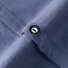 Men Button Down T-shirt Solid Color V-Neck Short Sleeve Tee Shirt Summer Casual