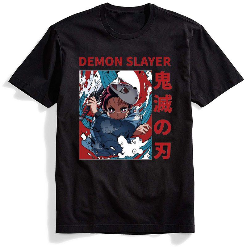 Demon Slayer Kimetsu No Yaiba Tshirt Men Harajuku Kawaii Couple Clothes Vintage Ulzzang T