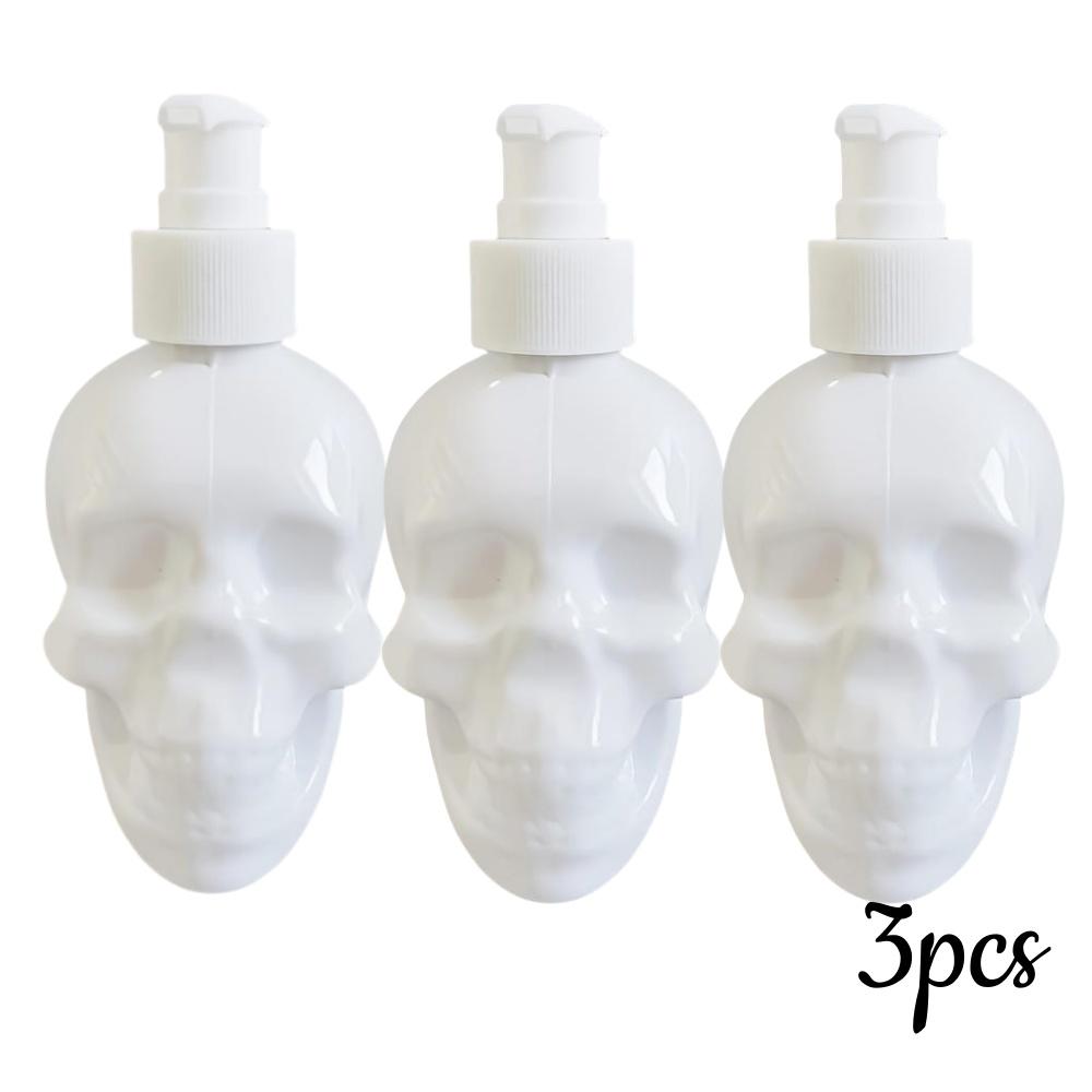 1/3 шт. Дозатор для лосьона в форме черепа, многоразовая бутылка с помпой для шампуня, увлажняющего крема, жидкого мыла, для хранения, для дома, ванной комнаты, праздничного декора