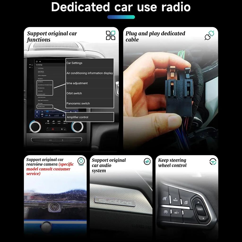 9,7-дюймовый Android 14 автомобильный радиоприемник для Ford Focus 3 Mk 3 2011-2019 Carplay 4G мультимедийные плееры GPS автомагнитола автомобильный монитор экран GPS