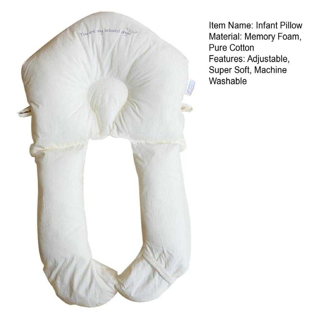 Подушка для младенцев Yousheng для симметричной регулировки формы головы, мягкая подушка для малышей, регулируемая подушка для объятий, супер мягкая подушка для позиционирования ребенка