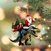 Acrylic Christmas Pendant 2D Dinosaur Ornament  for Christmas Tree Mantel Decor